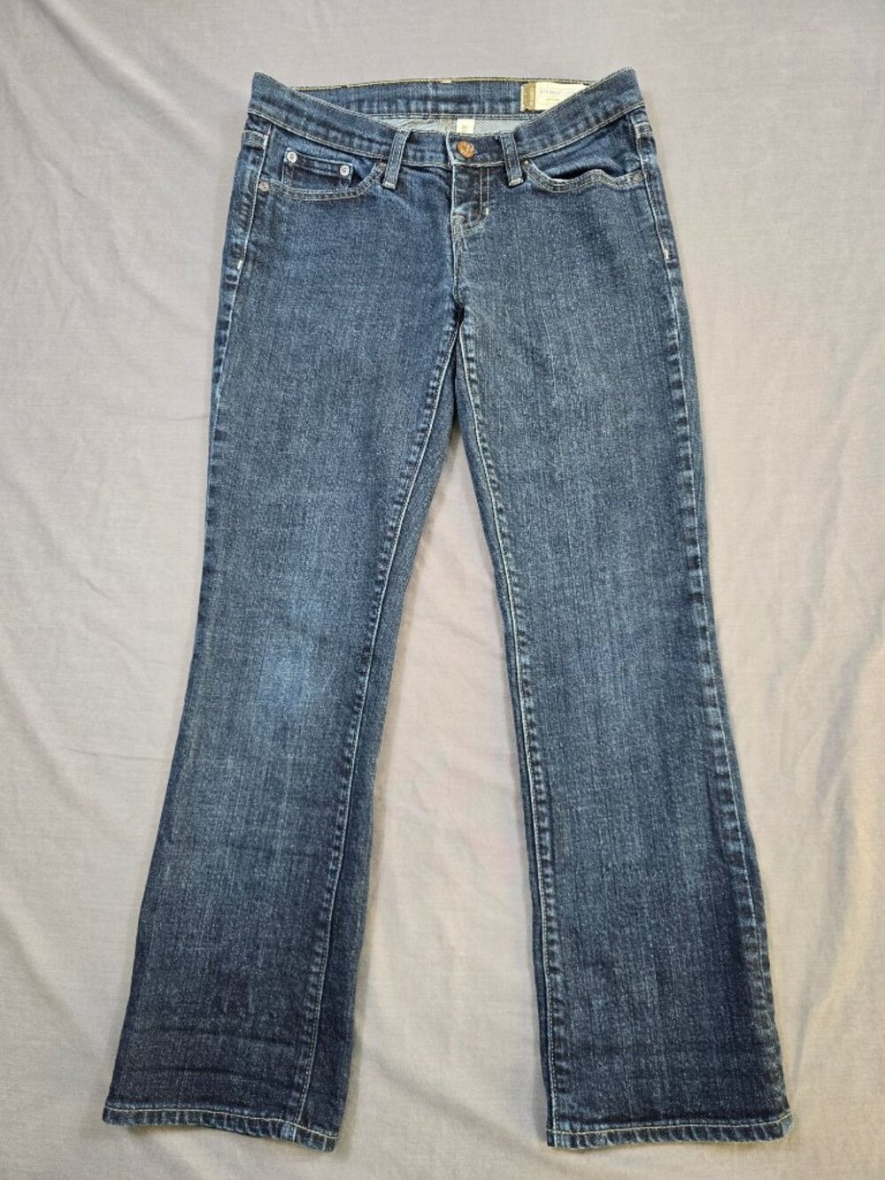 Gap Womens Straight Leg Stretch Denim Jeans Size 2A 2C Blue